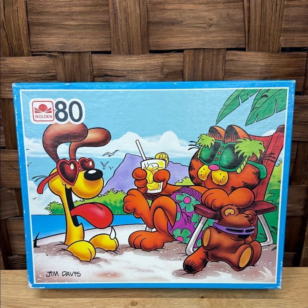 Vintage 1978 Garfield and Odie Puzzle 80pcs